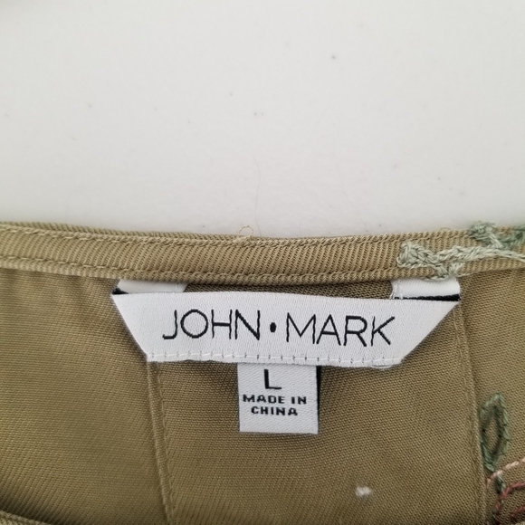 John Mark Green Embroidered Floral Tunic Size Large - Picture 10 of 16